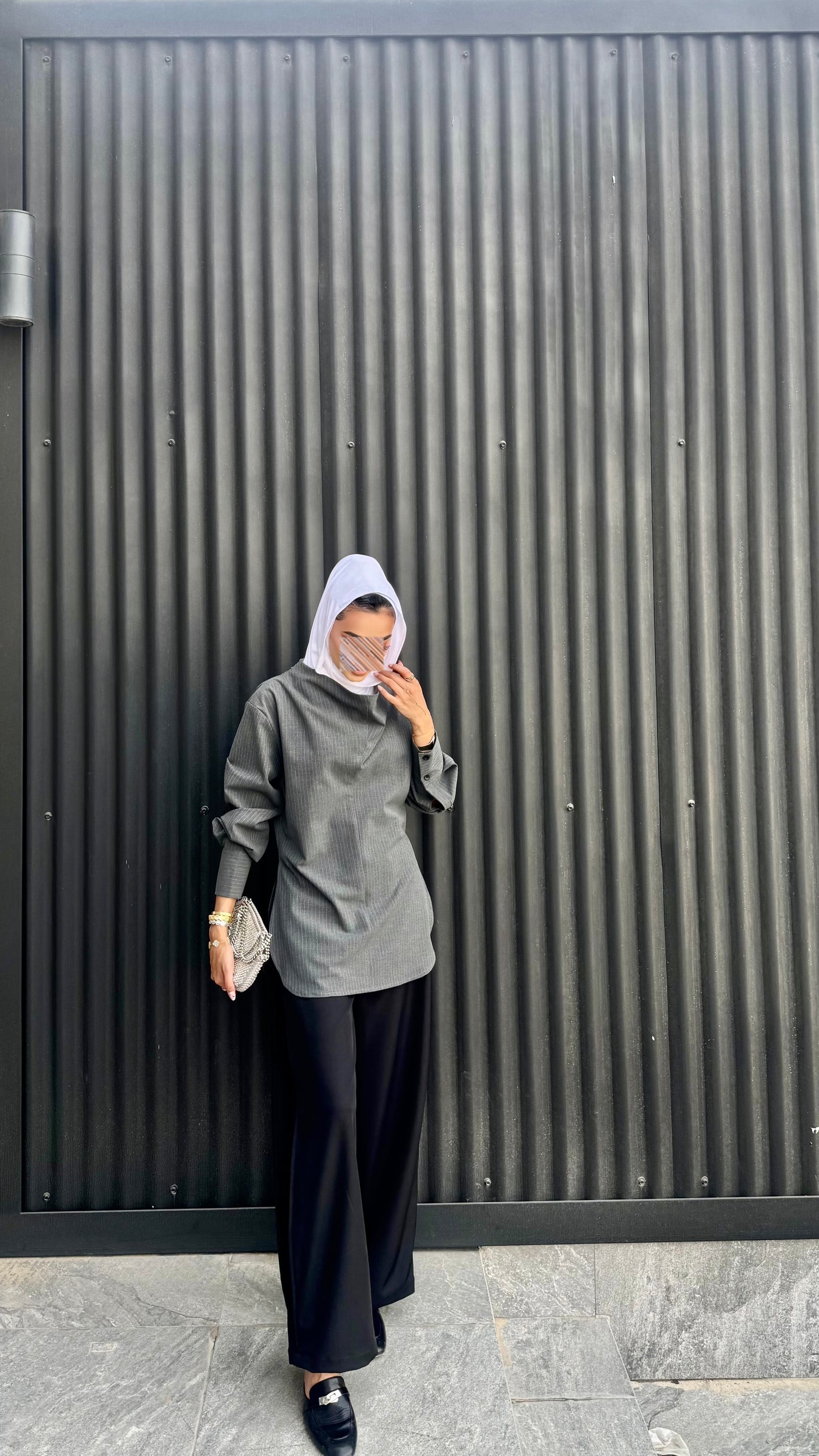 Striped grey iconic shirt