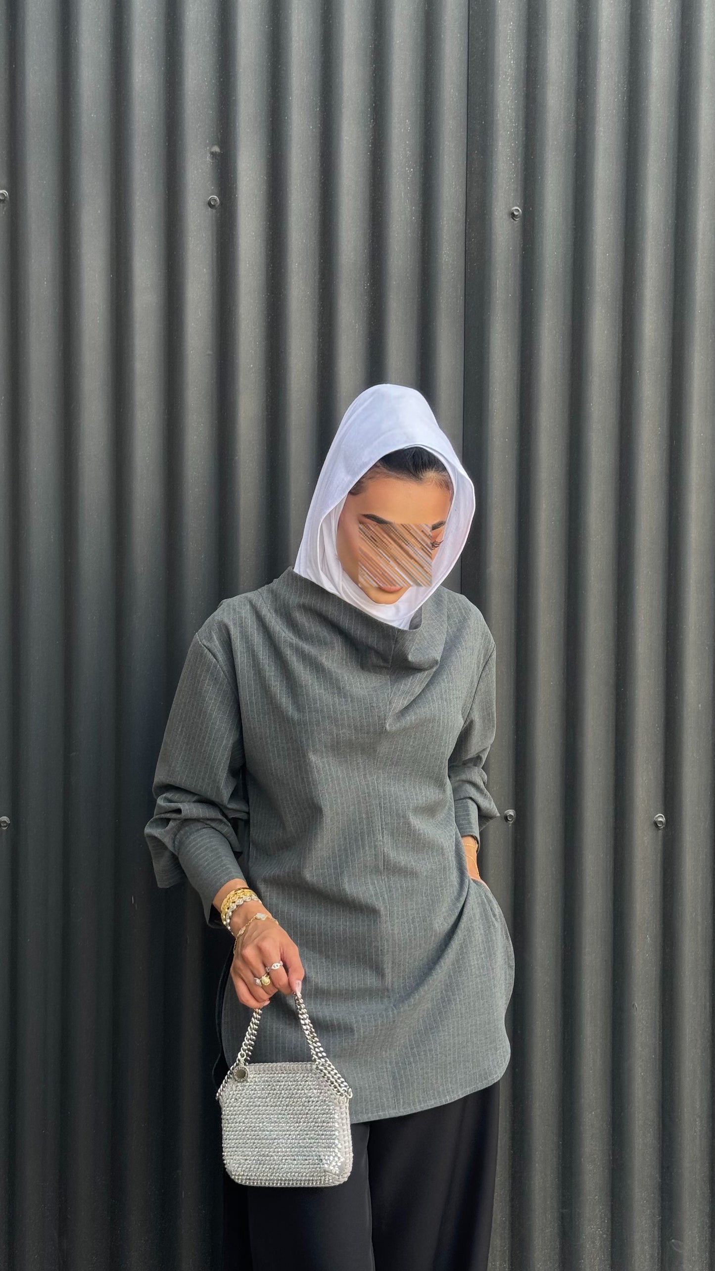 Striped grey iconic shirt