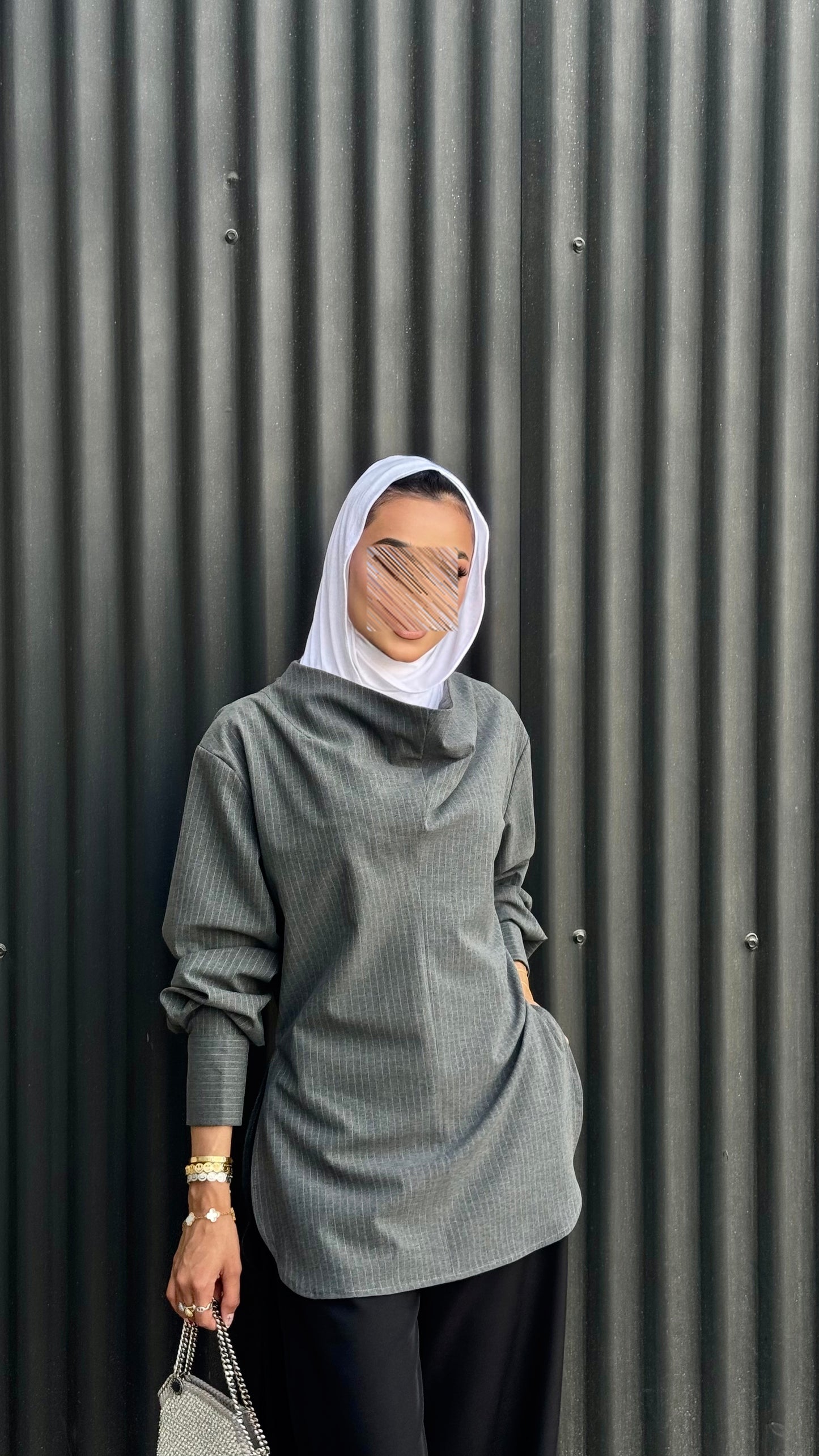 Striped grey iconic shirt