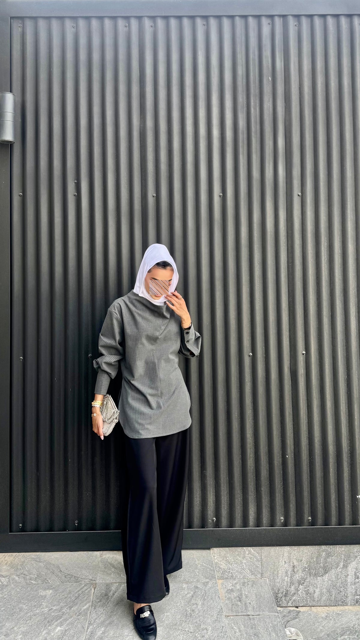 Striped grey iconic shirt