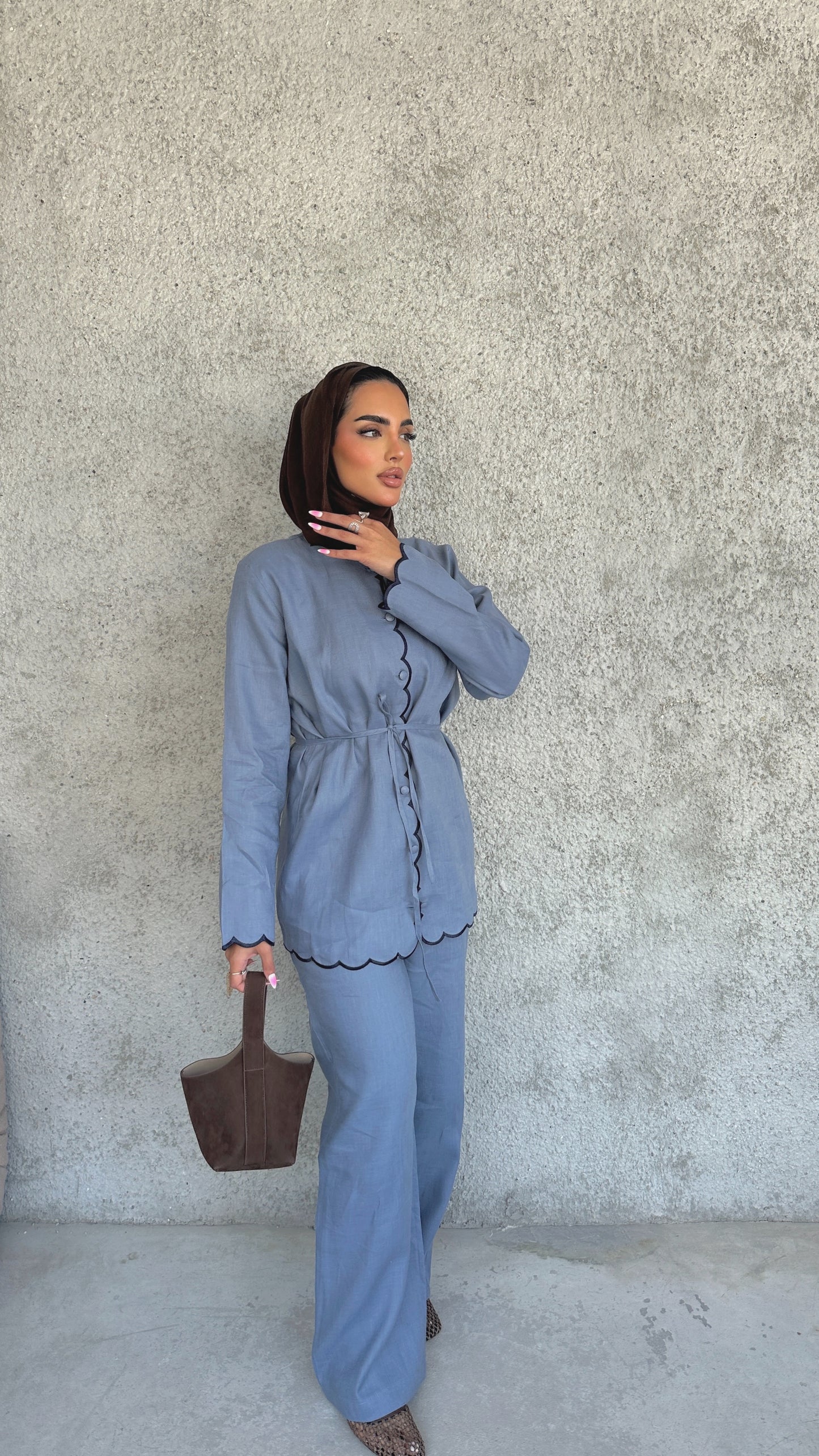 Italian Linen Scallop Set