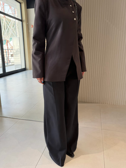 Side button blazer