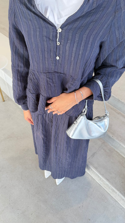 Navy skirt set