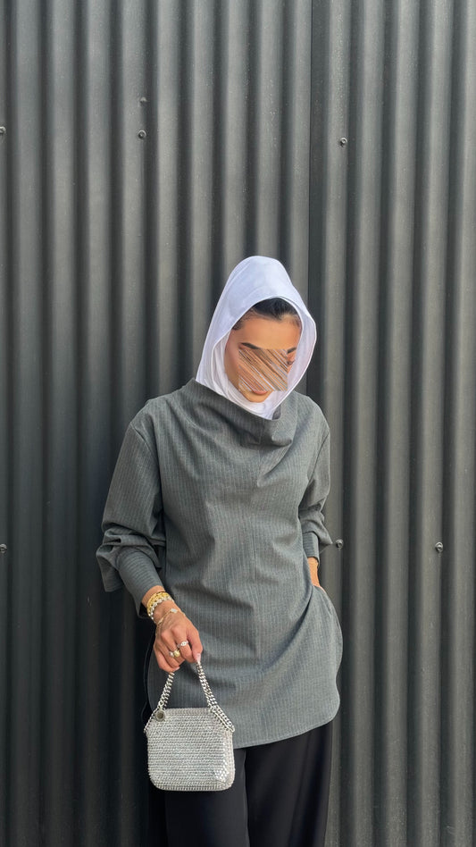 Striped grey iconic shirt