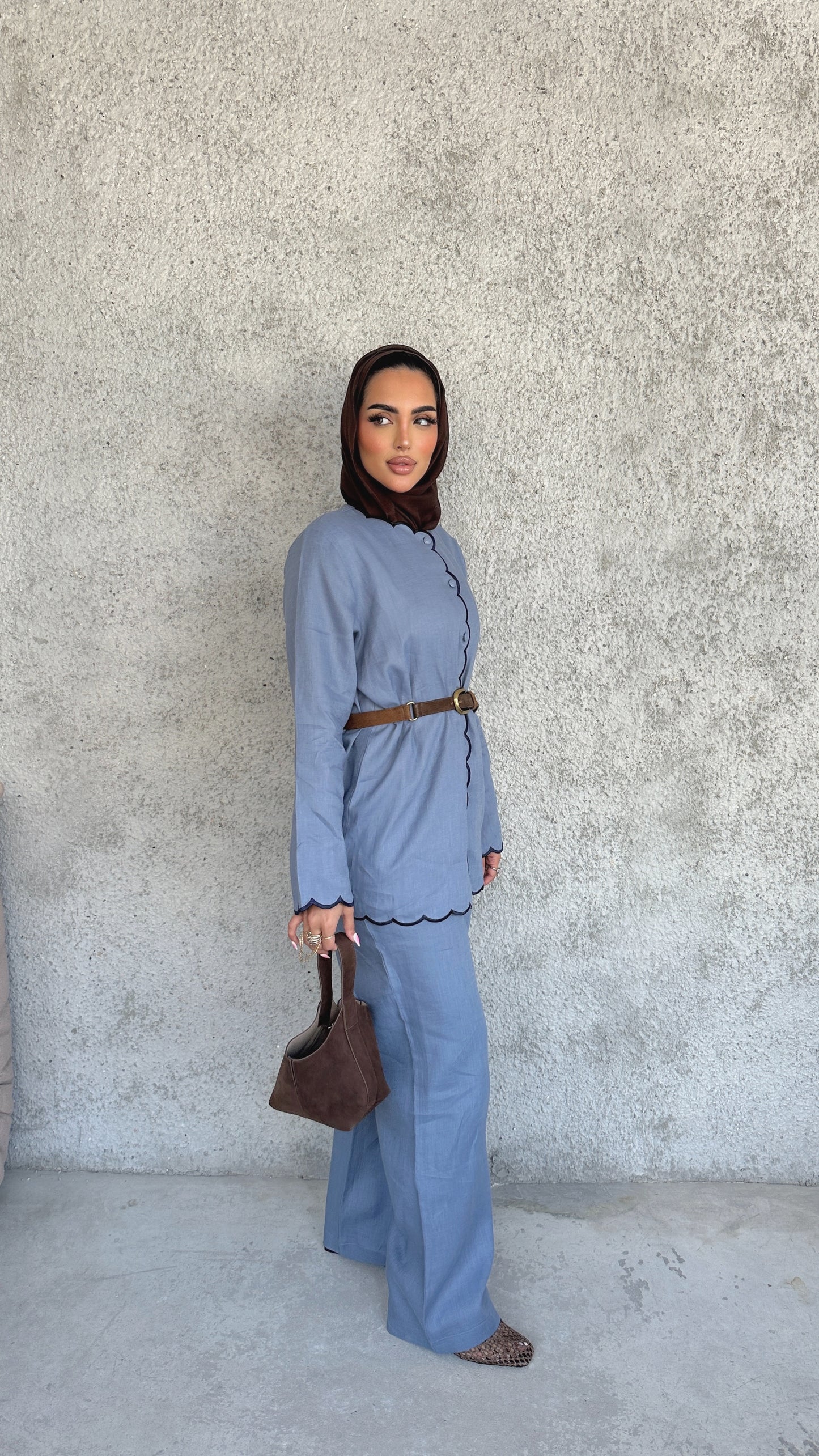 Italian Linen Scallop Set