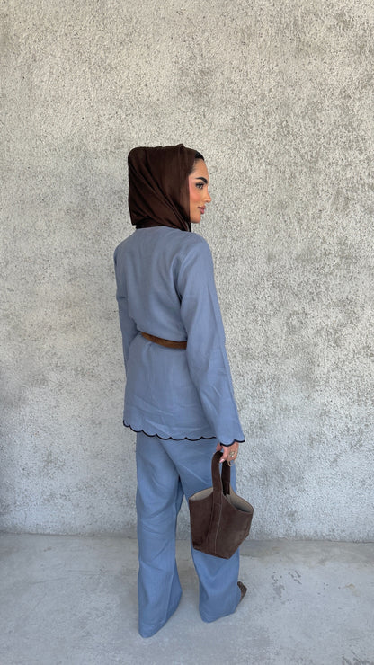 Italian Linen Scallop Set