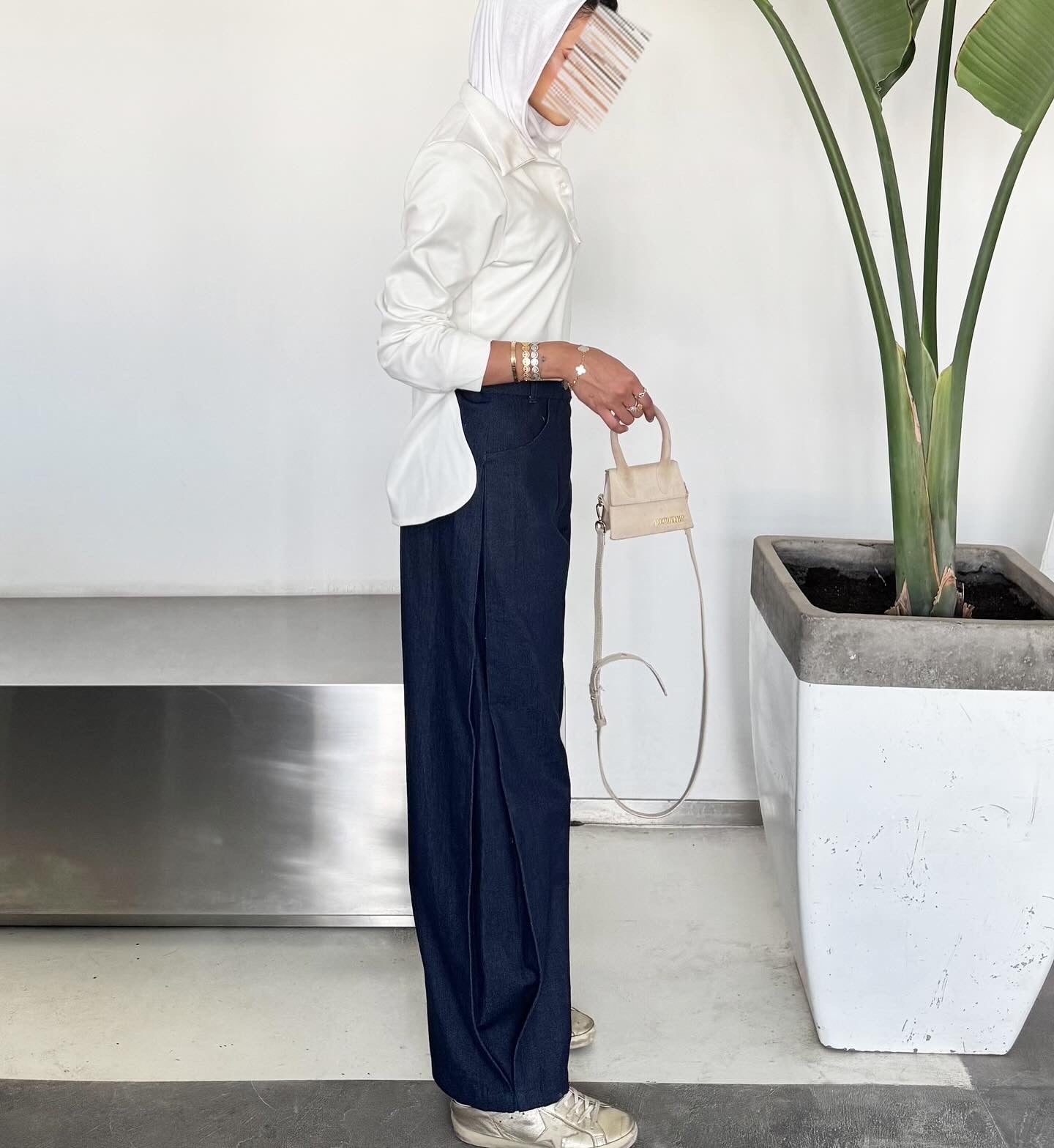 Folded jeans