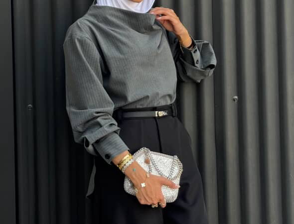 Striped grey iconic shirt