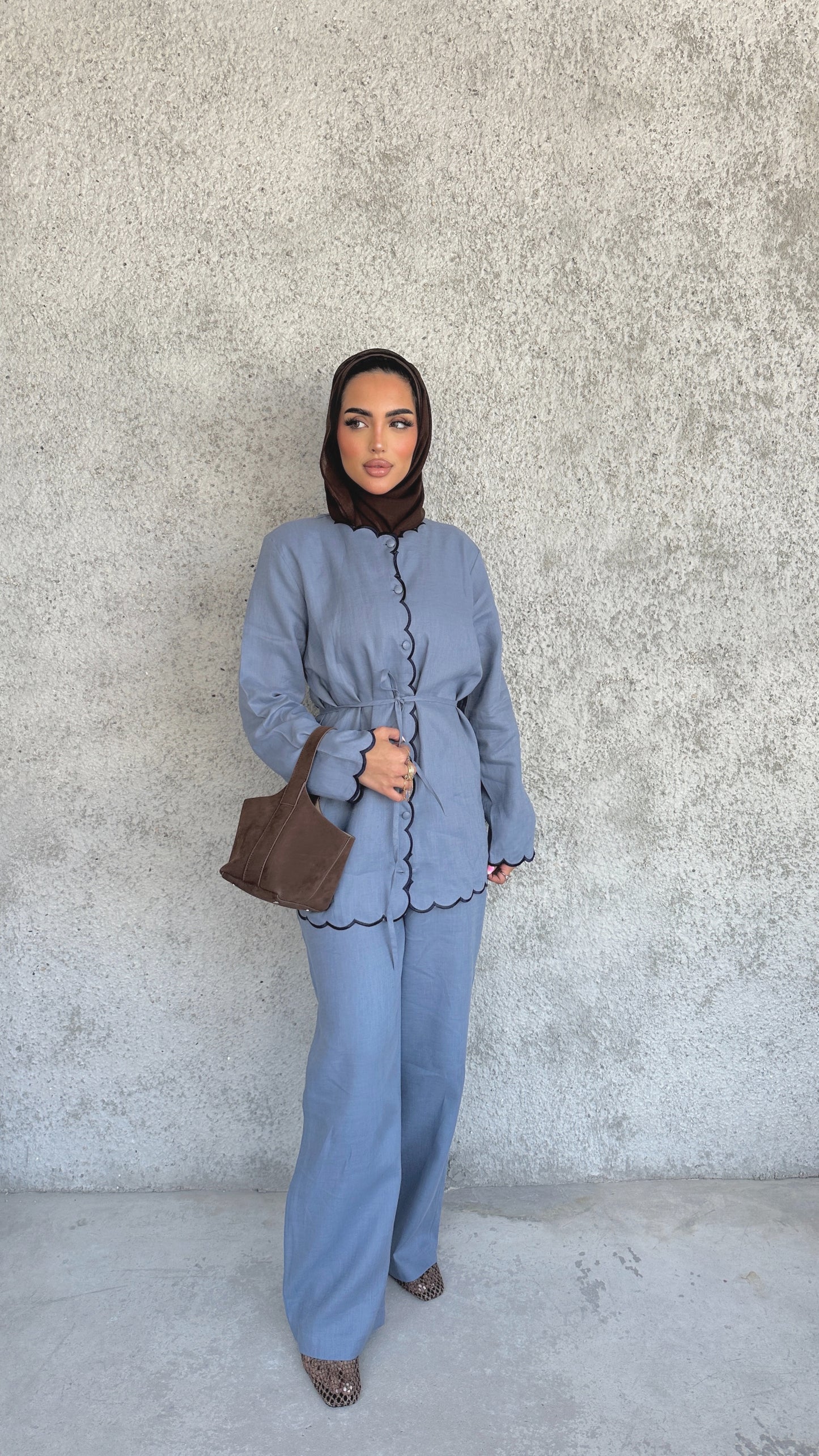 Italian Linen Scallop Set