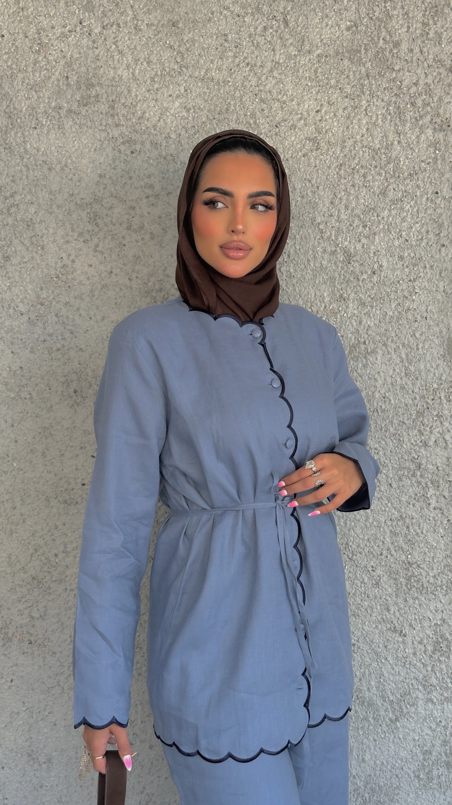 Italian Linen Scallop Set