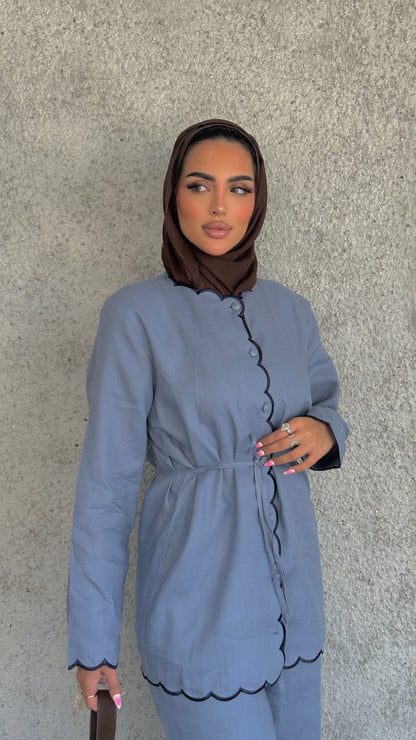 Italian Linen Scallop Set