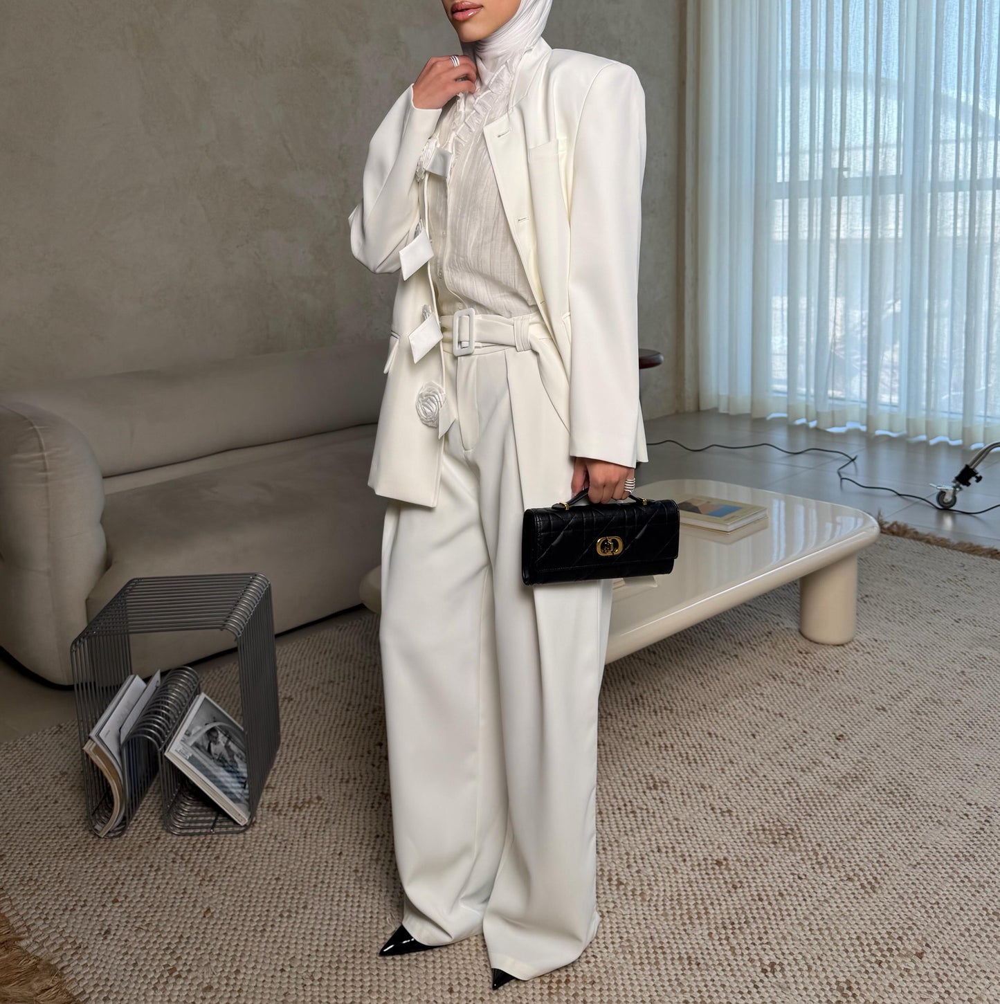 Ivory Bloom Suit 
3 pcs set