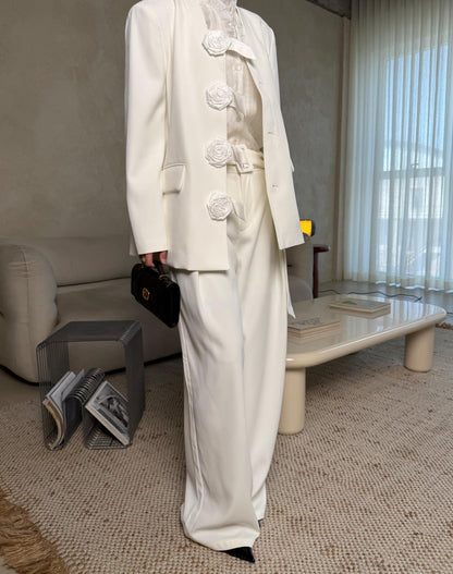 Ivory Bloom Suit 
3 pcs set