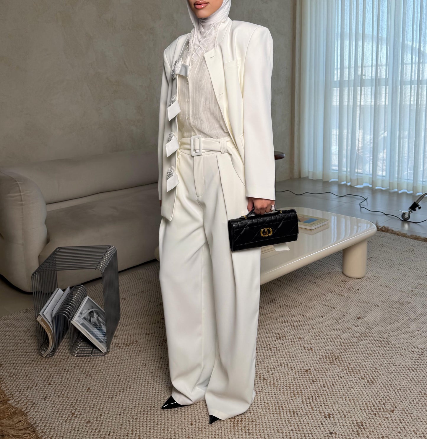 Ivory Bloom Suit 
3 pcs set