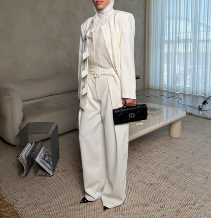 Ivory Bloom Suit 
3 pcs set